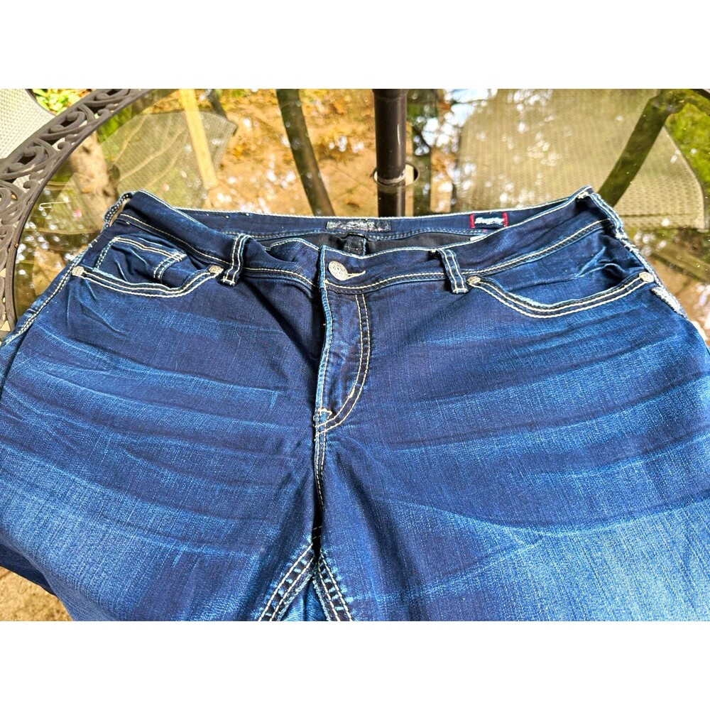 Silver Jeans Co Suki Mid Slim Jeans Women’s 20 L29 Dark Wash Stretch